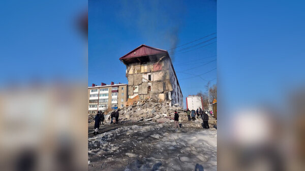 На данный момент известно о девяти погибших при взрыве в доме на Сахалине. Обложка © t.me / Сахалин ДТП/ЧП