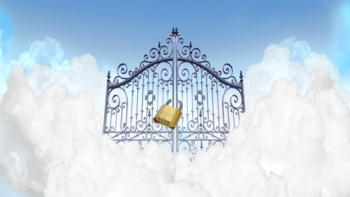 Вход в рай по техническим причинам временно закрыт. (Коллаж мой)