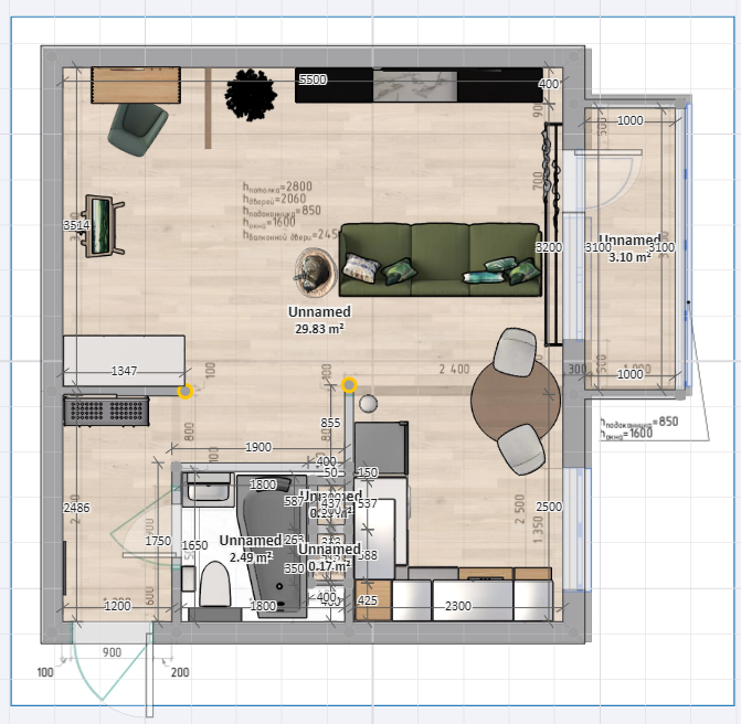 Планировка вариант №1