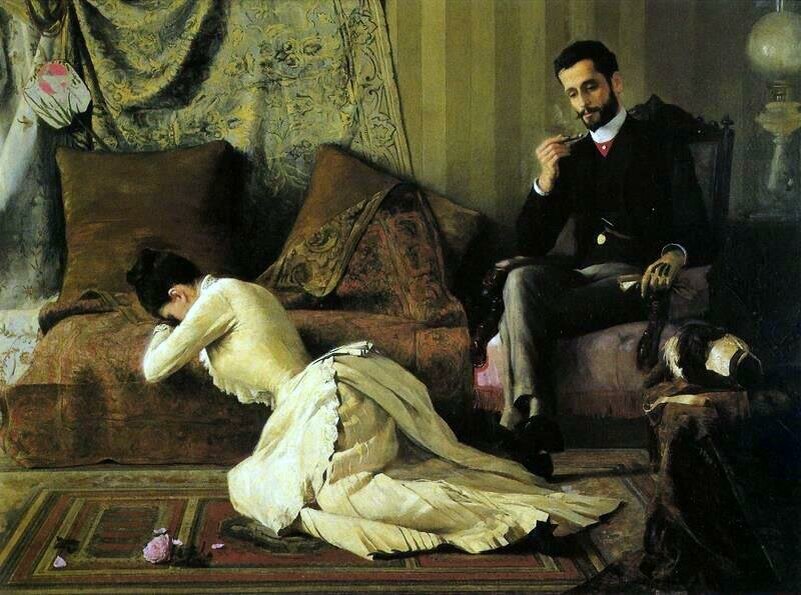 Белмиру де Алмейда "Размолвка". Иллюстрация взята из свободный источников.