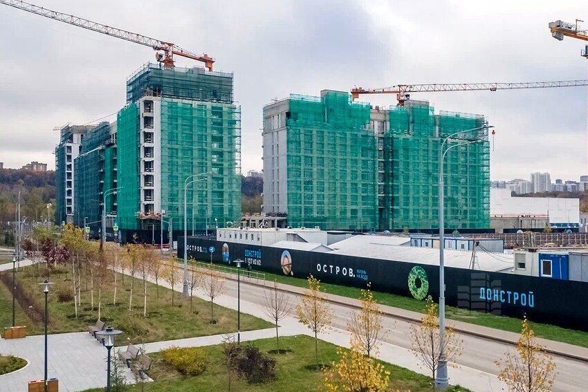 ЖК «Остров» — аэросъемка Новострой-М