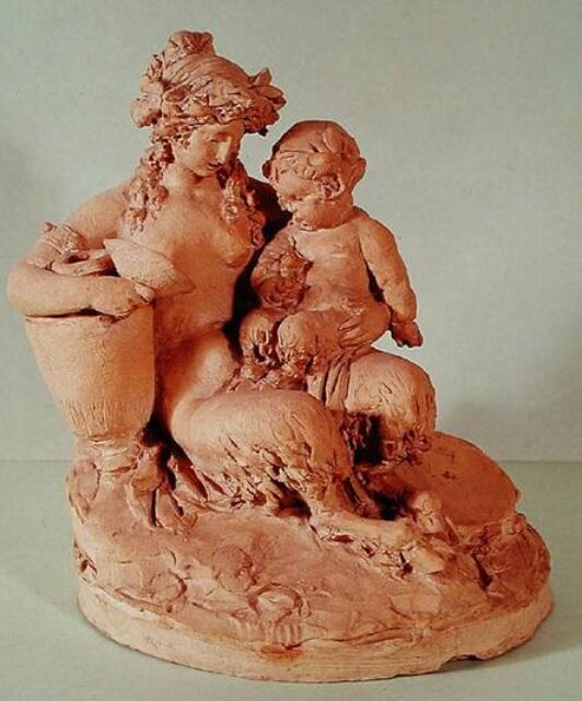 Клодион (1738-1814). Сатиресса с детенышем. Изображение из открытых источников. 