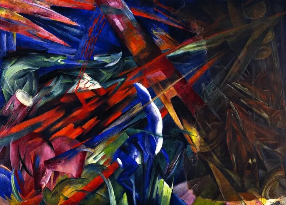 Франц Марк. Холст, масло, 1913, 1960×2260 мм