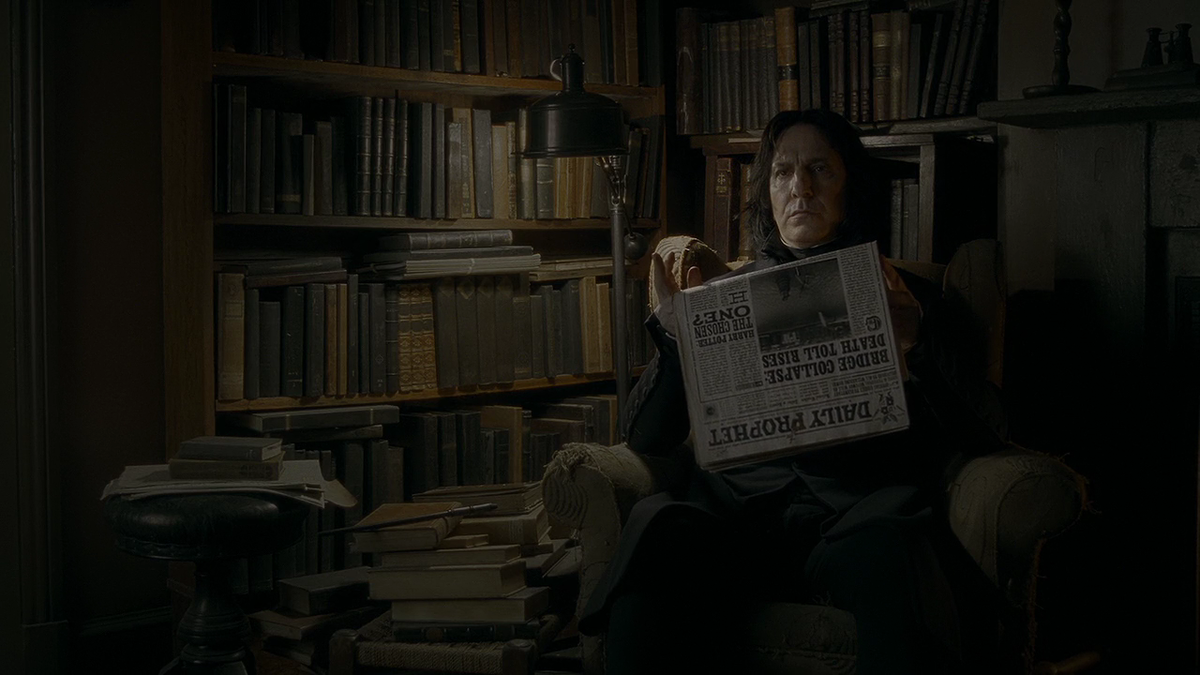 Кадр из х/ф "Гарри Поттер и Принц-полукровка" (2009) - Снейп (Алан Рикман)