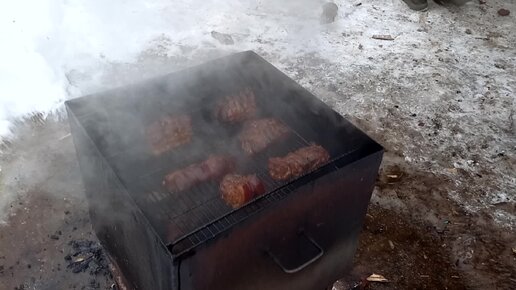 Коптилка для мяса из бочки своими руками