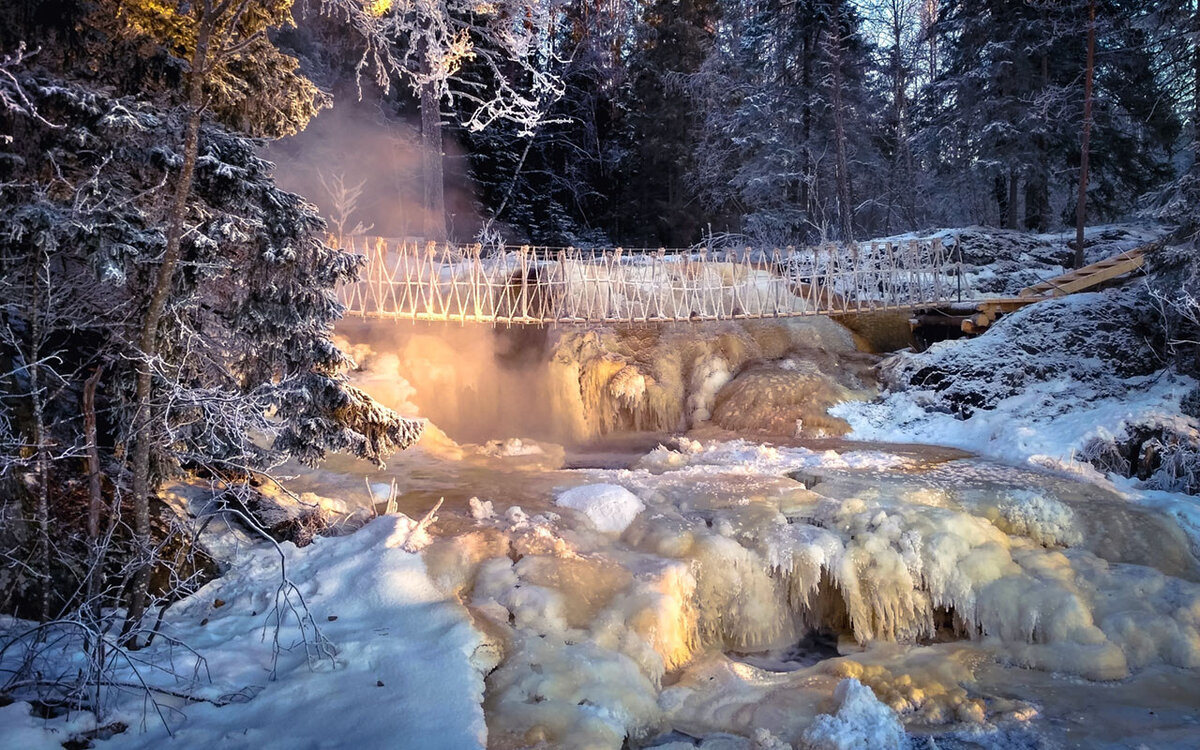 Ахинкоски водопады