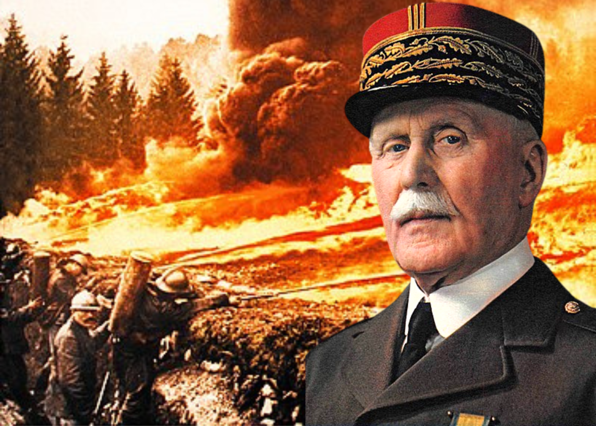 Генерал Филипп Петен (Коллаж на тему статьи)