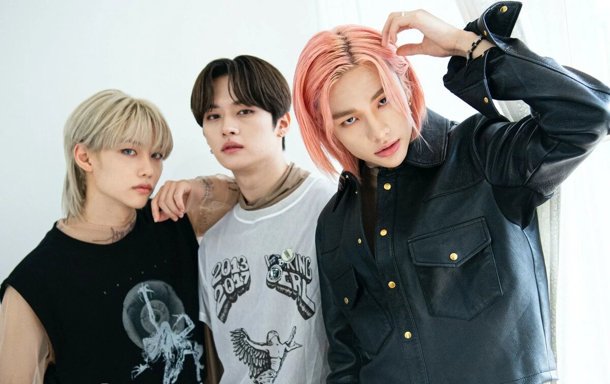 Dance line группы Stray Kids - Felix, Lee Know, Hyunjin