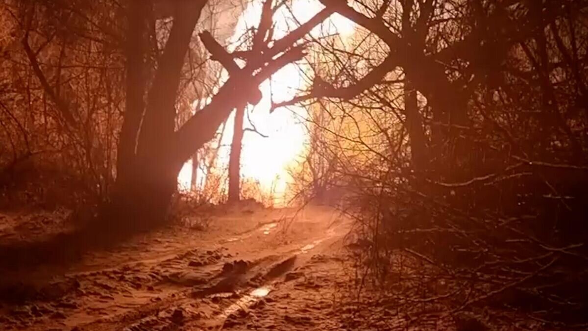    Кадры с места возгорания на магистральном газопроводе в ЛНР© luganskgaz_lnr