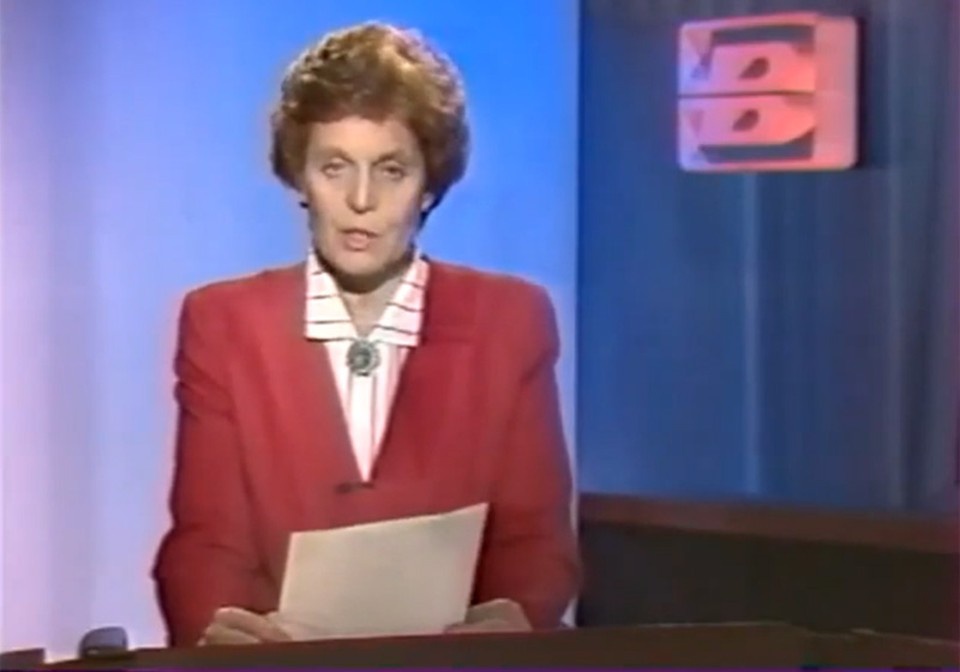     Вера Шебеко в эфире программы время 19 августа 1991 года. Фото: кадр видео программы «Время».
