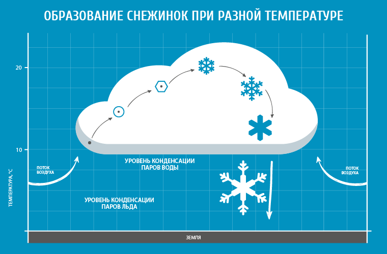 Почему снежинки имеют разную форму? | МОЯ ПЛАНЕТА | Дзен