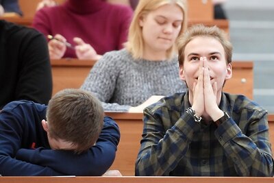    Студенты в аудитории ©Максим Богодвид РИА Новости