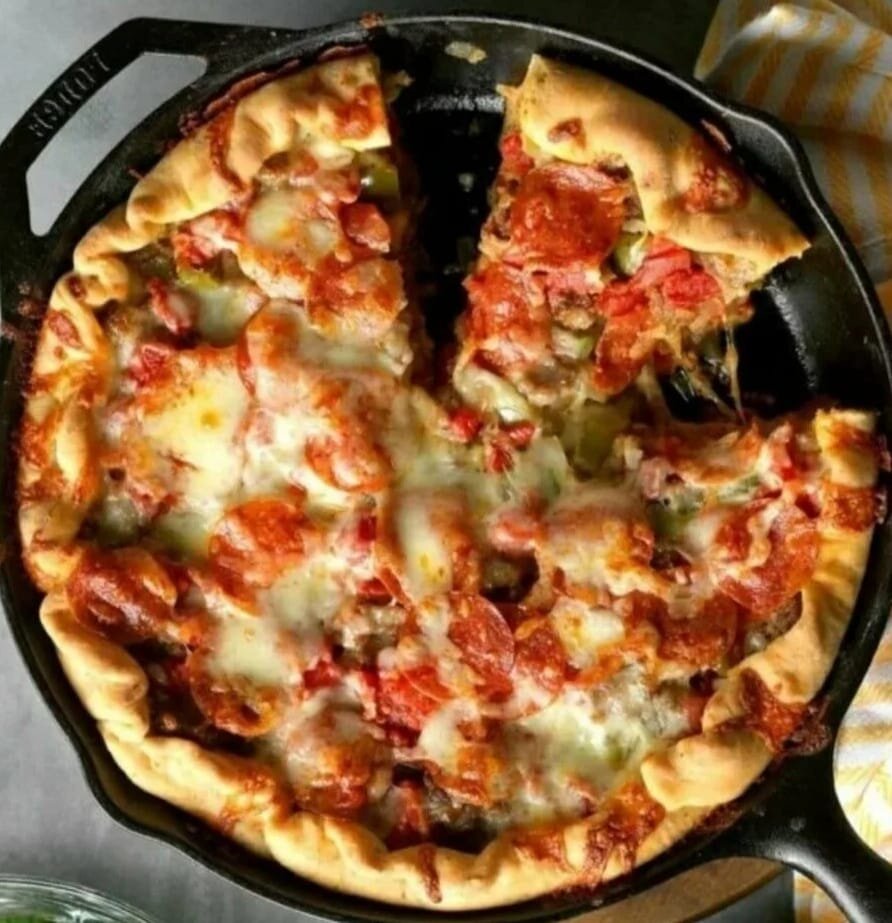 Пицца на сковороде за 5