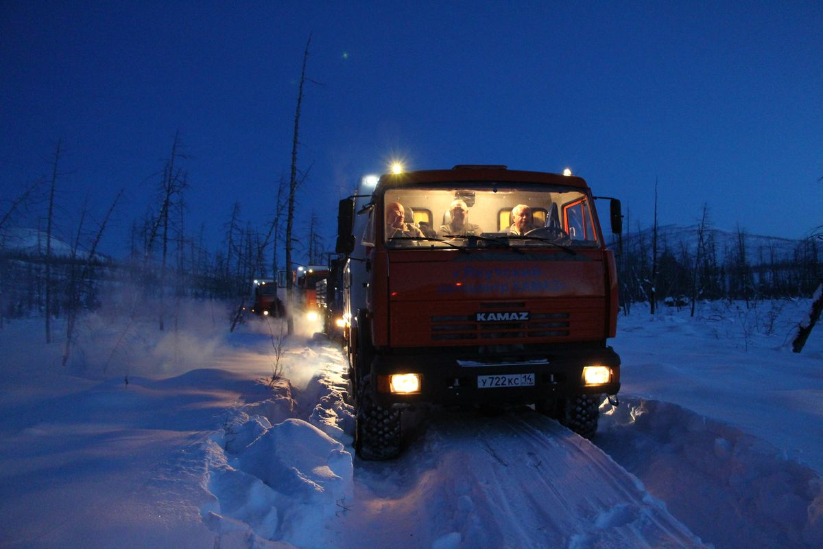 камаз 5410 на зимнике