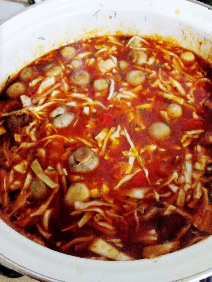 Мой борщ с грибами