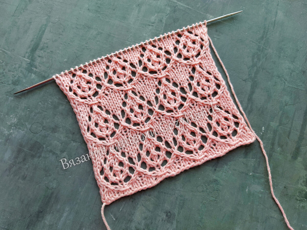 Ажурные капли на лицевой глади