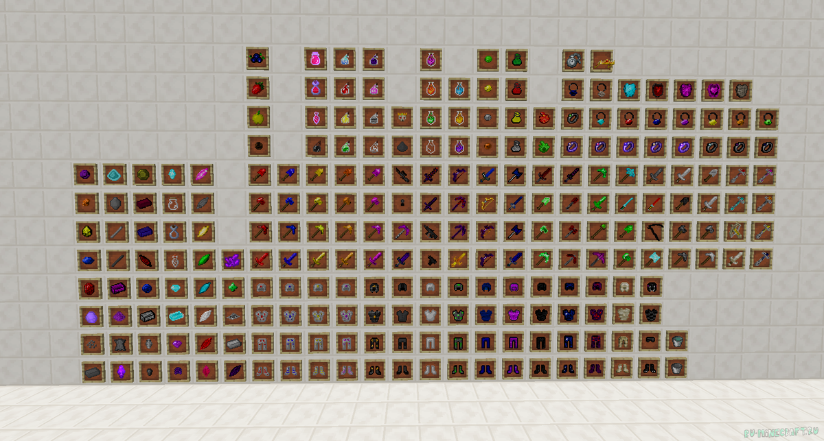 Мод работает на версиях 1.12.2  и  1.16.5