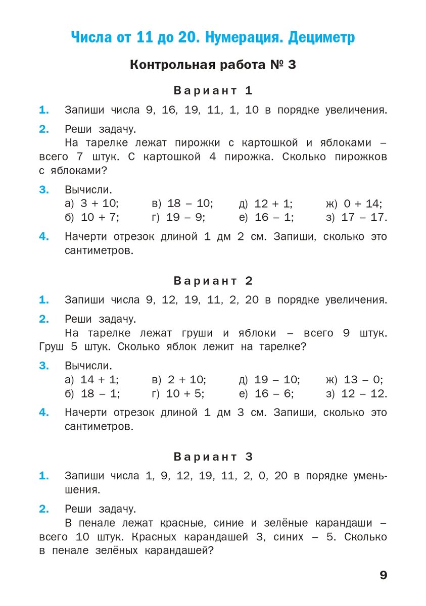 Контрольные работы по математике, 1-4 классы | Издательство Вако | Дзен