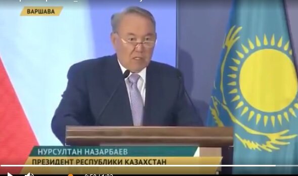 Назарбаев высказывается об идеи возрождения СССР. 