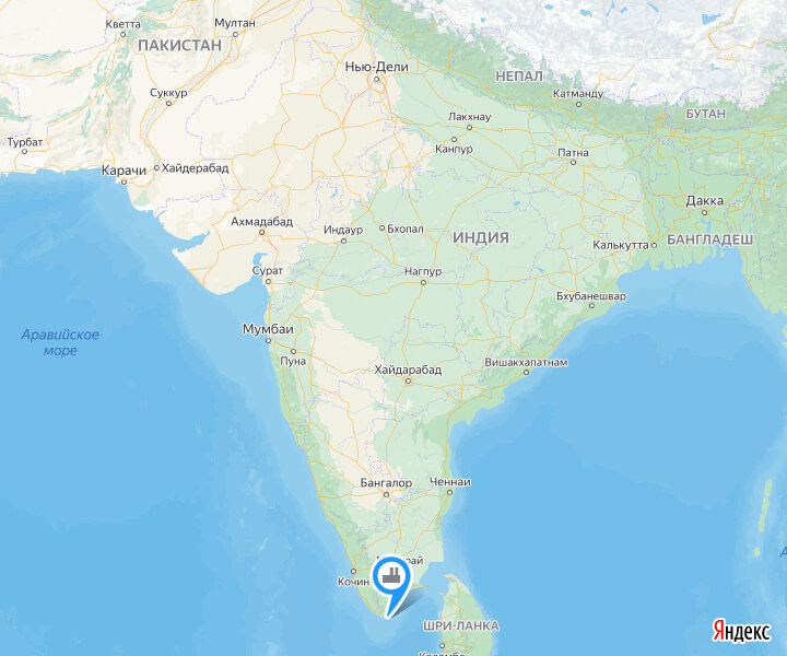 АЭС «Куданкулам» на карте