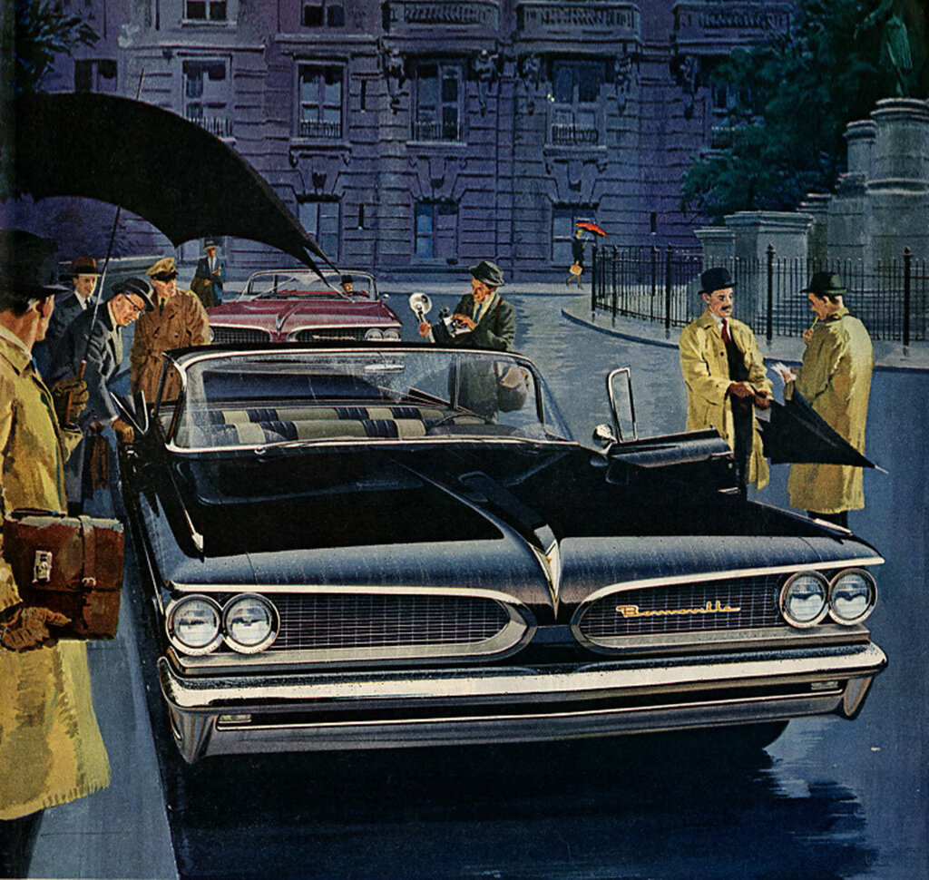 Культовая америка. Pontiac Bonneville 1959 Vista. Понтиак Бонневиль 1959 реклама. Понтиак 50-е годы. Машина Bonneville 1960-1970.