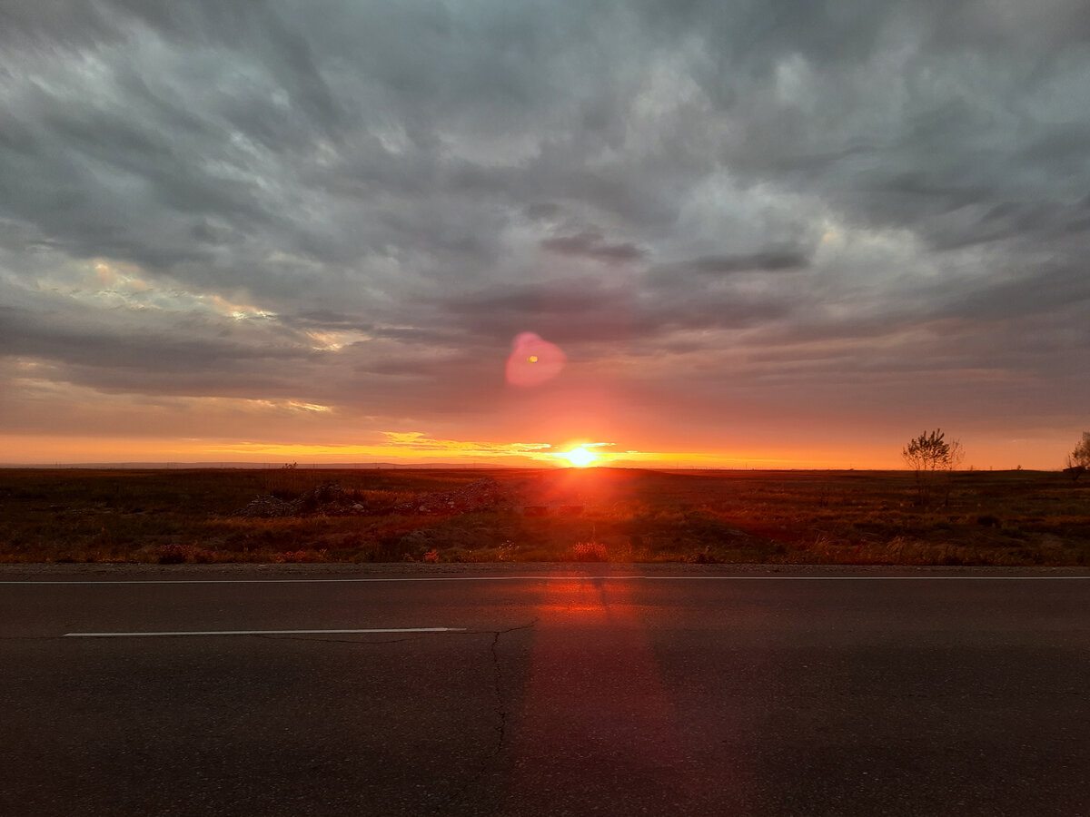 Закат в Хакасии