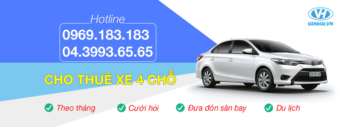 Cho thuê xe 4 chỗ giá rẻ nhất tại Hà Nội