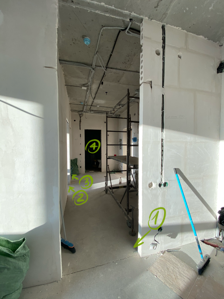 Фото в процессе стройки