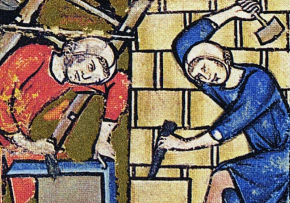 Иллюстрация из книги «Рассказ каменщика» (Оксфордские средневековые тайны) Энн Суинфен
