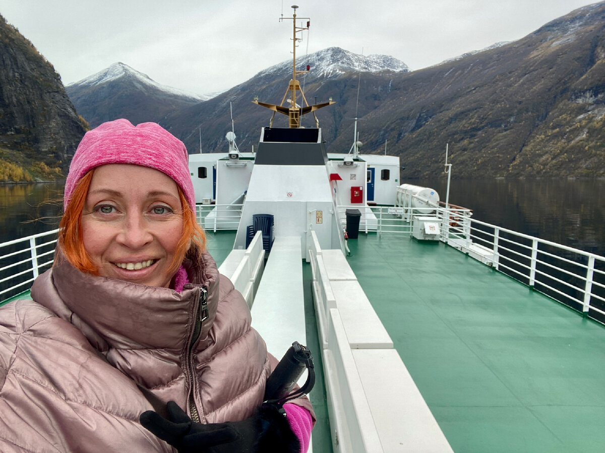 На пароме в Гайрангер- фьорде- самом знаковом месте Норвегии