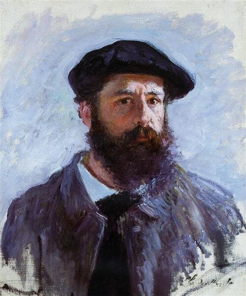 Клод Моне - Автопортрет с беретом, 1886.