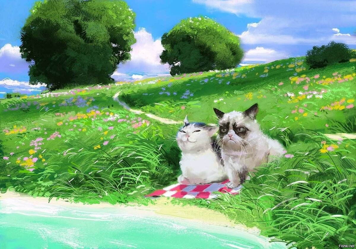 Картинка мемного кота