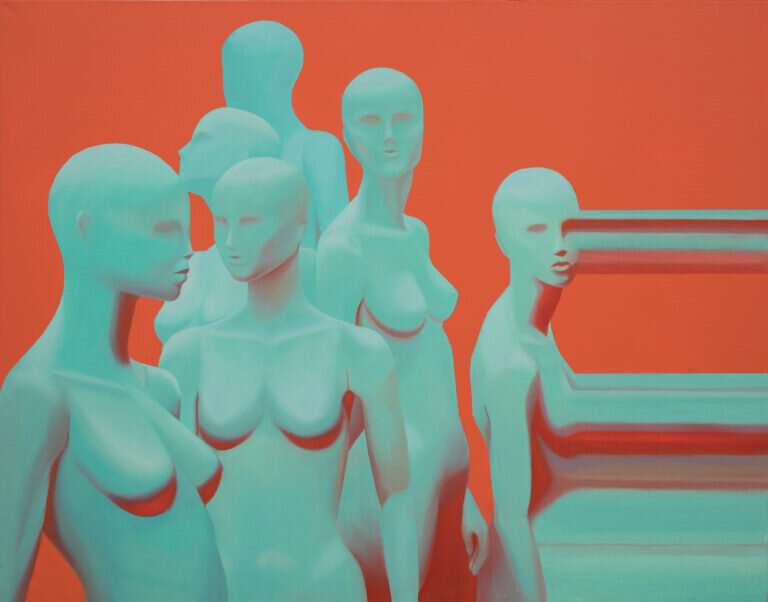 Мария Тур, Искажения реальности часть 1. Холст, акрил, масло. Источник: https://sistema.gallery/vystavki/ © 2022, SISTEMA Gallery 