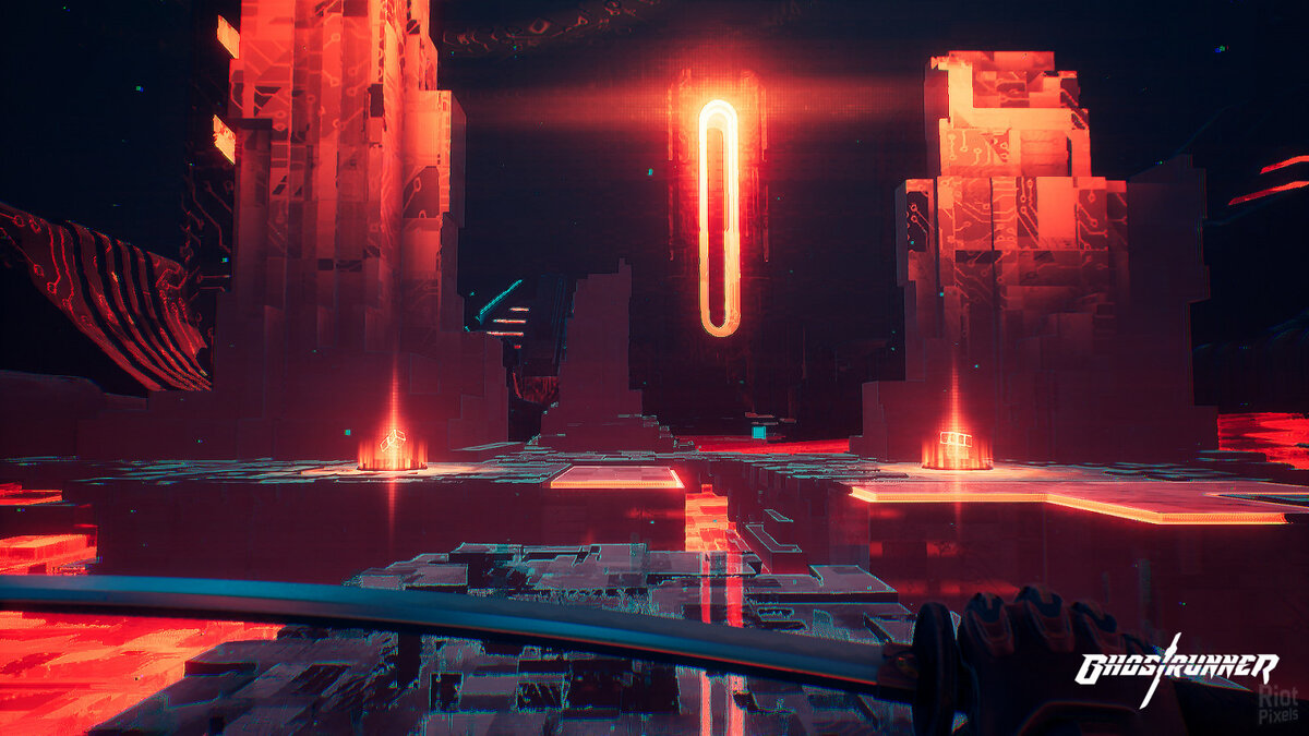 Уровень в киберпространстве с башней