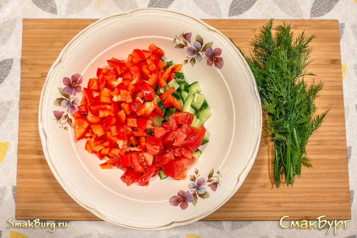 Греческий салат в домашних условиях - не классический, но очень вкусный  рецепт | СмакБург | Дзен