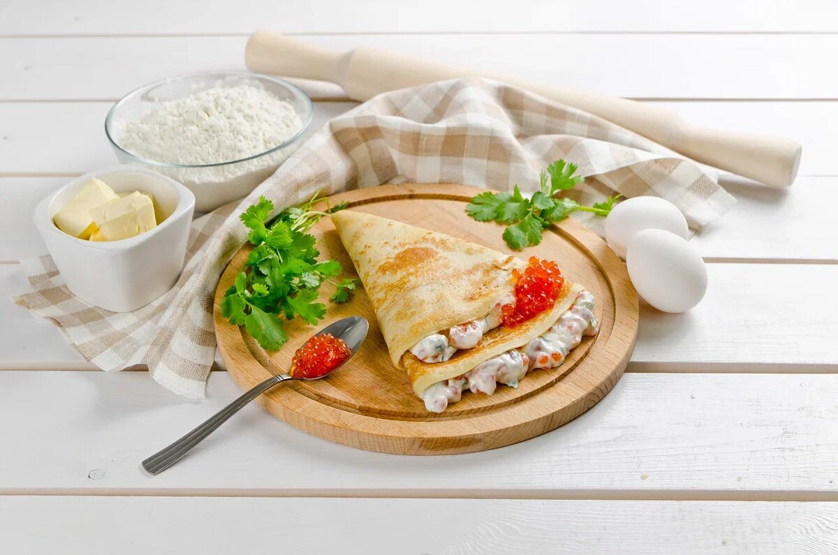 Фон для меню блинной