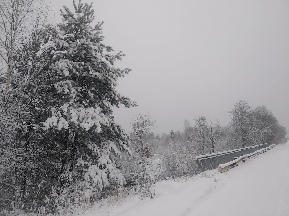 Зимняя деревня.