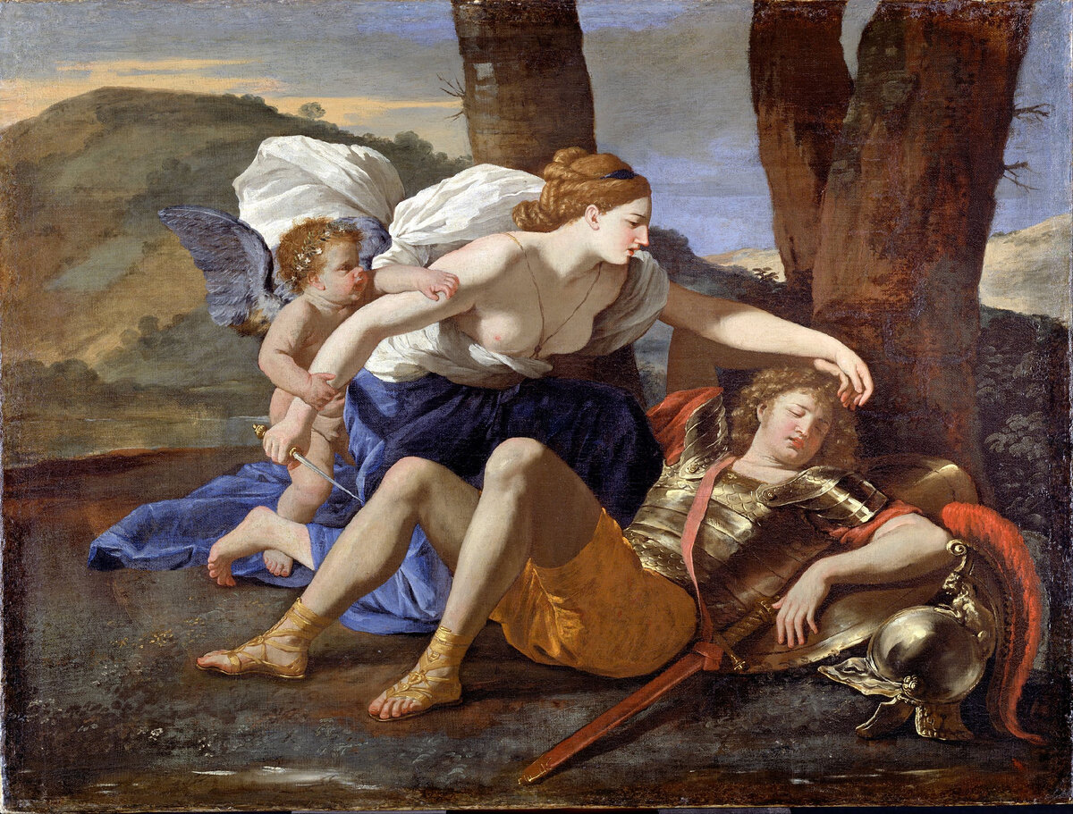 Ринальдо и Армида, Никола Пуссен (около 1630), Лондон