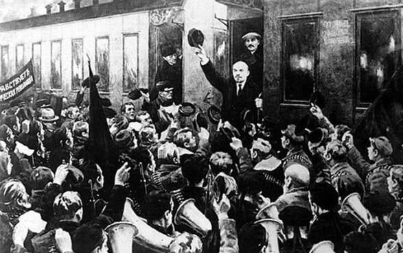Встреча Ленина на Финляндском вокзале в апреле 1917 года