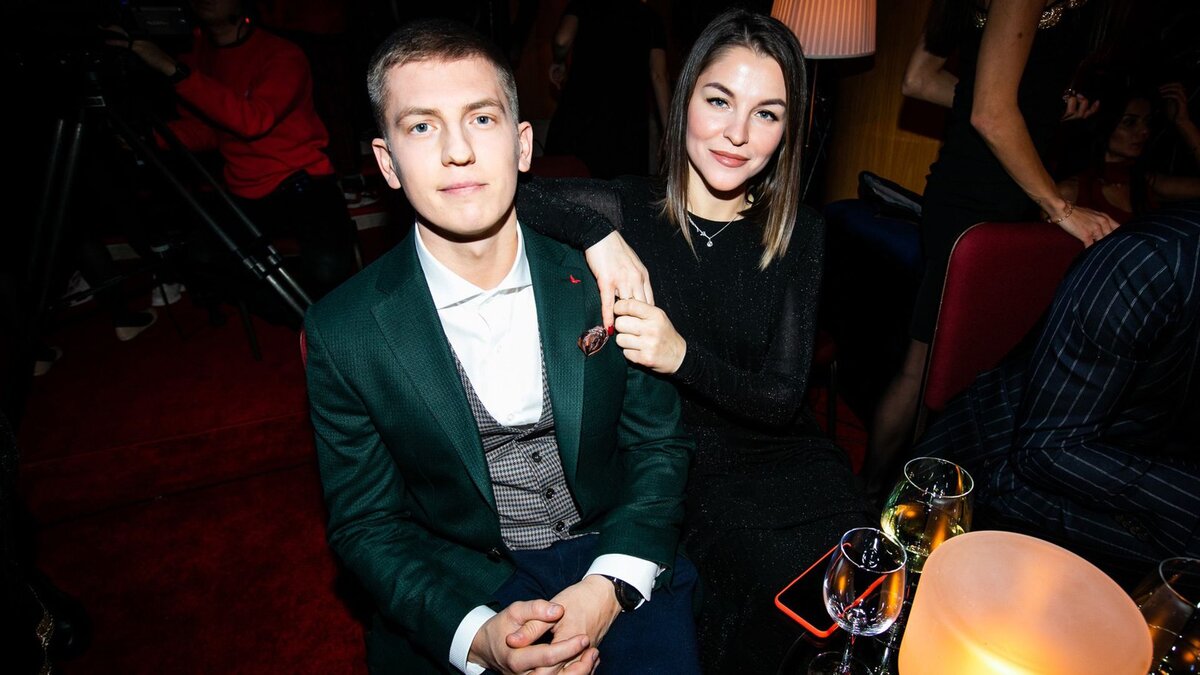    Алексей Щербаков с женой