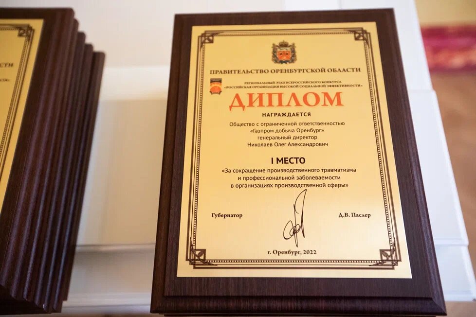  📷    В Оренбуржье наградили шесть социально ответственных предприятий Елена Шкатова