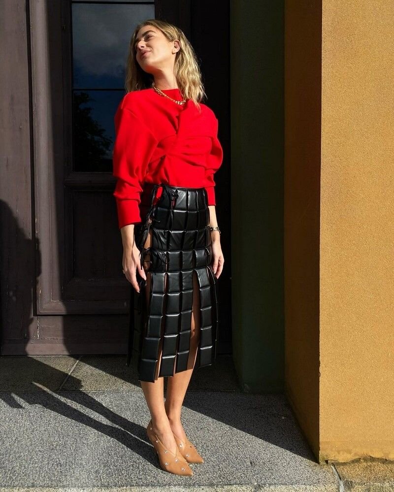 модная юбка карандаш 2023