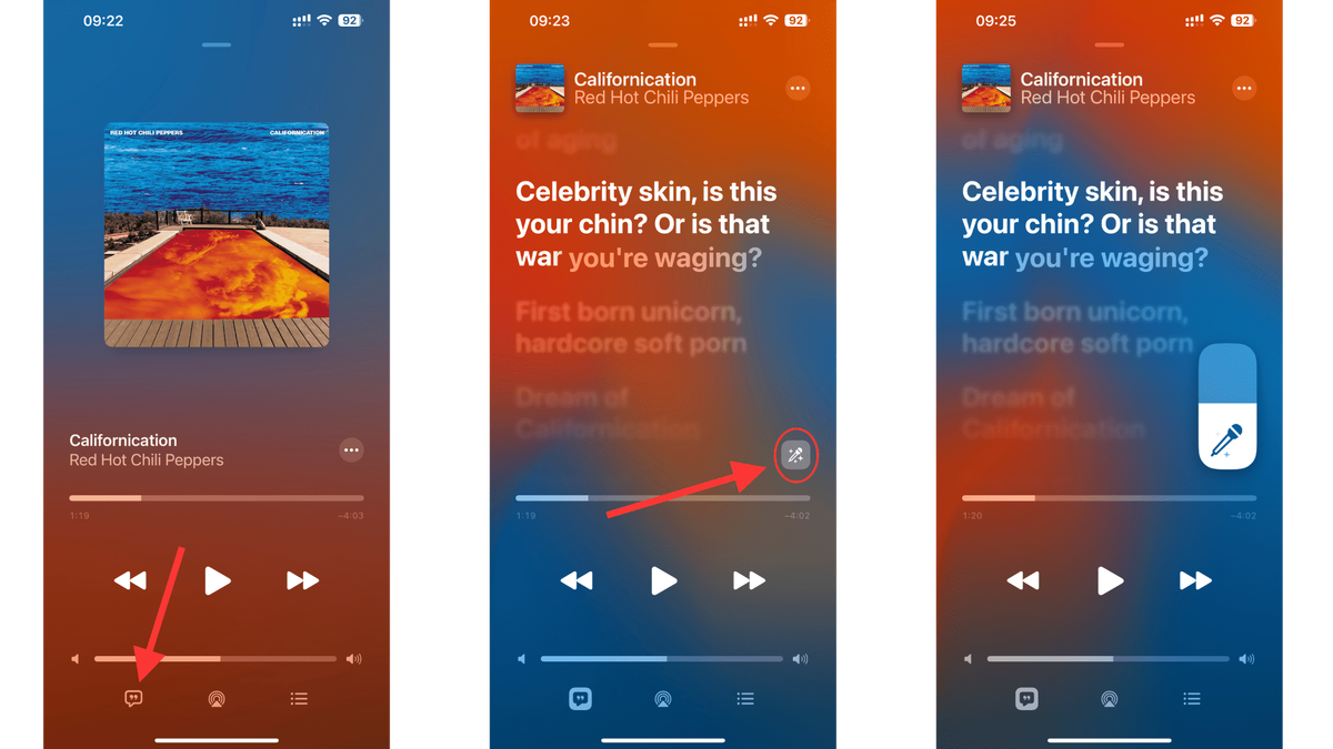Как запустить ражим караоке на iPhone