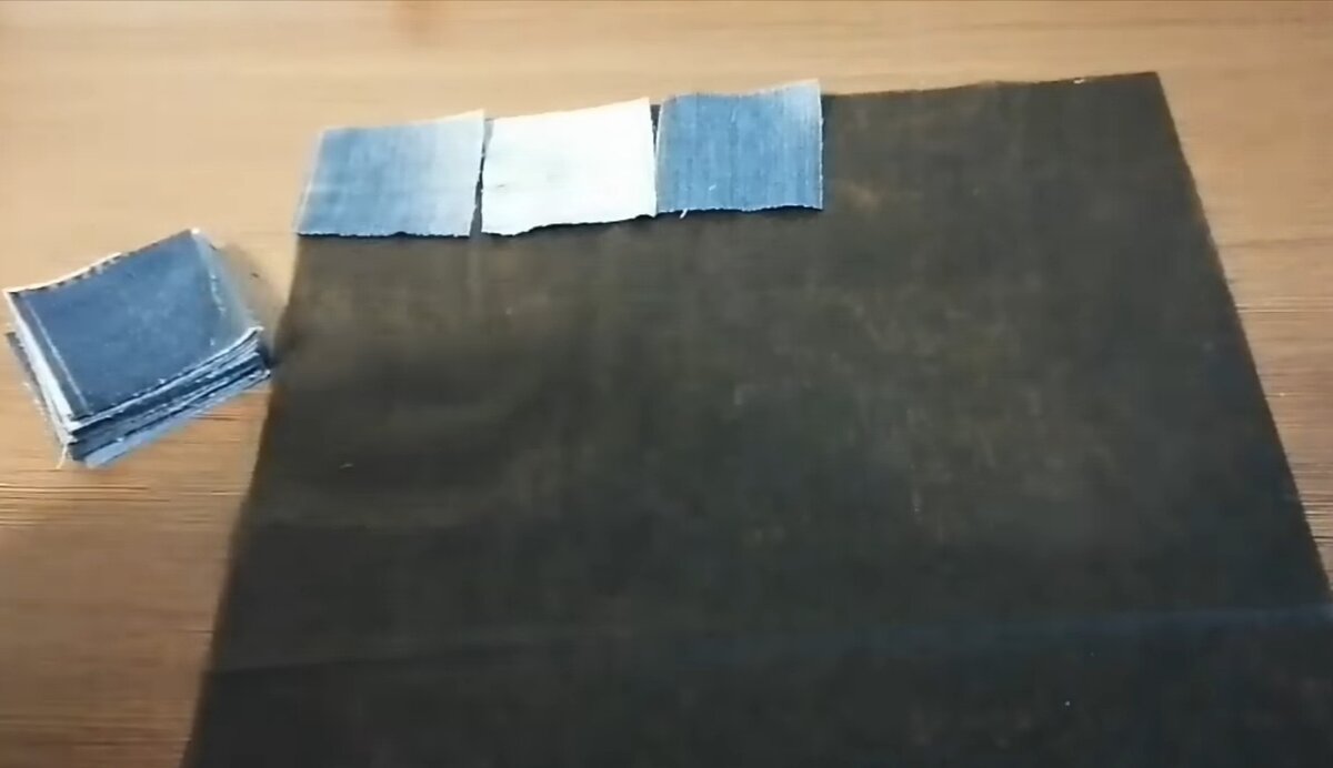 Наложить на флизелин