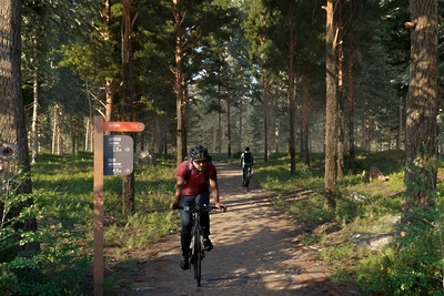    Строительство веломаршрута «Связь трех парков» на территории Одинцовского округа © Пресс-служба Министерства благоустройства Московской области