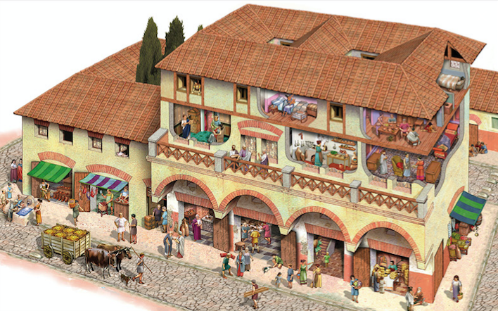 Дома античного Рима, в Риме сейчас все такая же плотность населения | Гид  по Риму Светлана Синица | Дзен