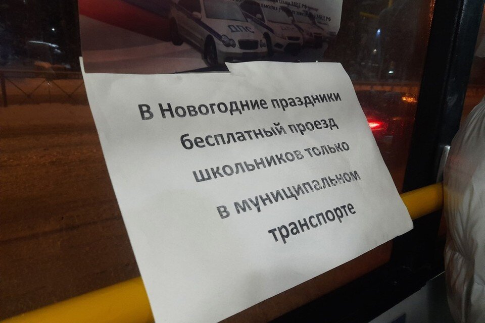     Такие объявления развесили в салонах коммерческих автобусов. София БЕРЕЗОВСКАЯ