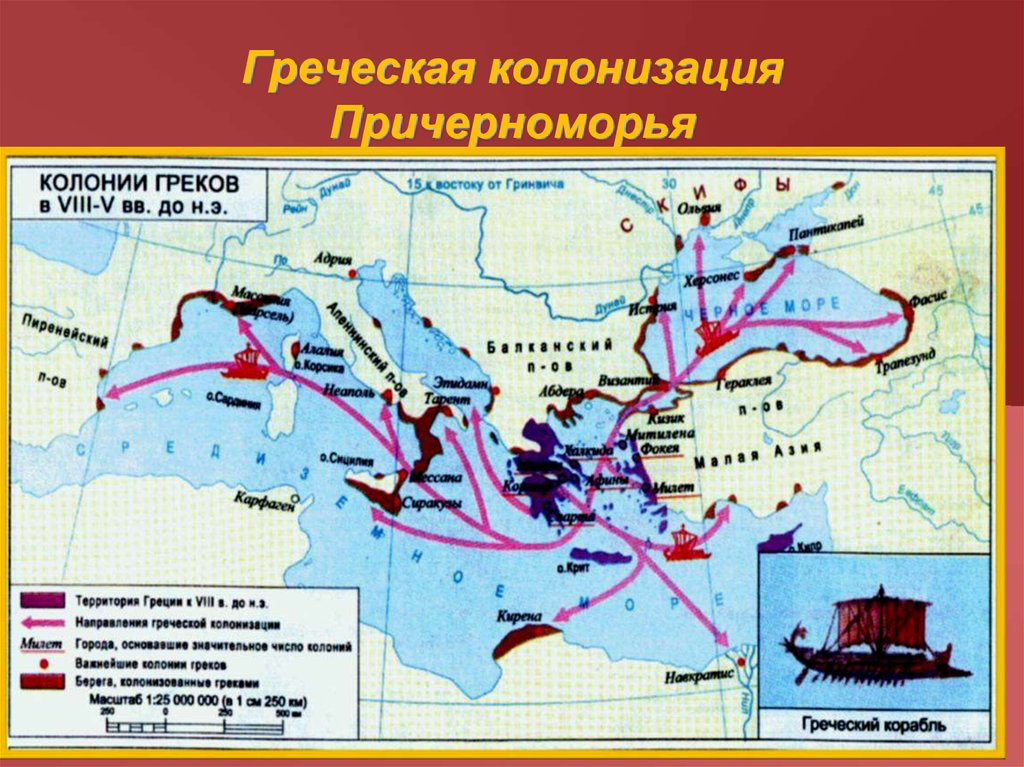 Колонизация греками северного причерноморья