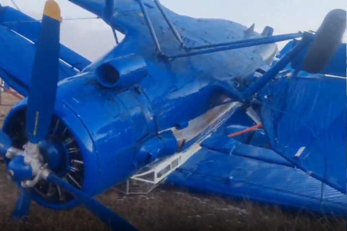    Самолёт унесло ветром с аэродрома в ставропольской станице