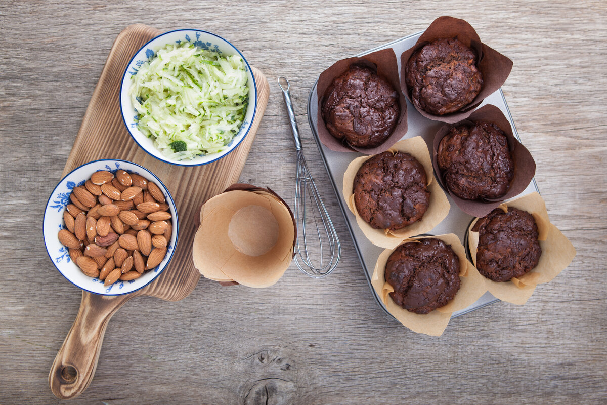 Кексы с цукини